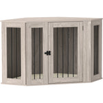 Dog Crate W/ Cushion, Door - Large Dogs | Brown