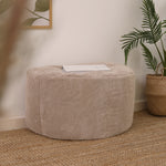 Remi Fine Cord Bean Bag Pouffe | Beige