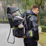 Baby Hiking Backpack Carrier W/ Detachable Rain Cover For Toddlers | Black