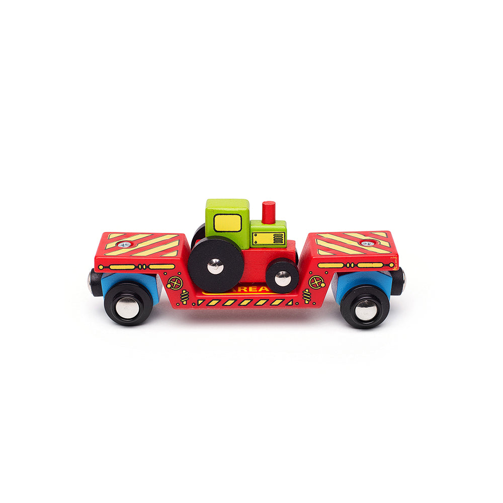 Tractor Low Loader for Wooden Train Set