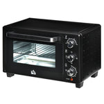 Mini Oven 21l Electric Grill With Adjustable Temp Timer | One Size | Black
