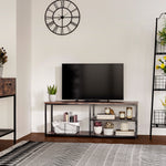 Industrial Tv Stand Cabinet Metal Shelves