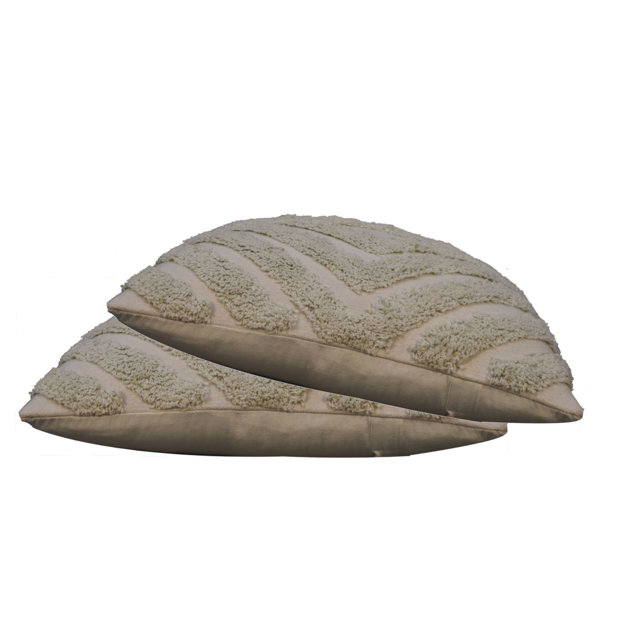 Diamond Cushion Set | Set-of-2 | Sage Green