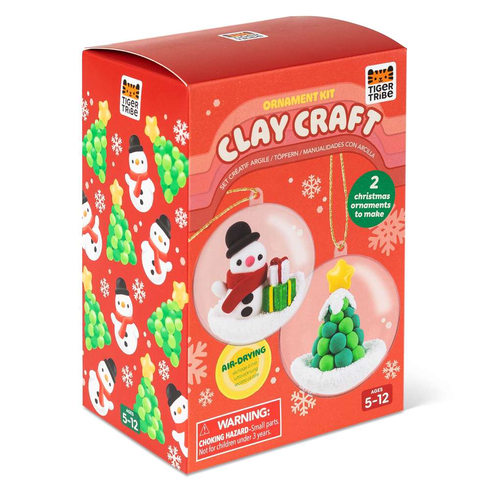 Bauble Craft Clay Kit - Snowman & Tree