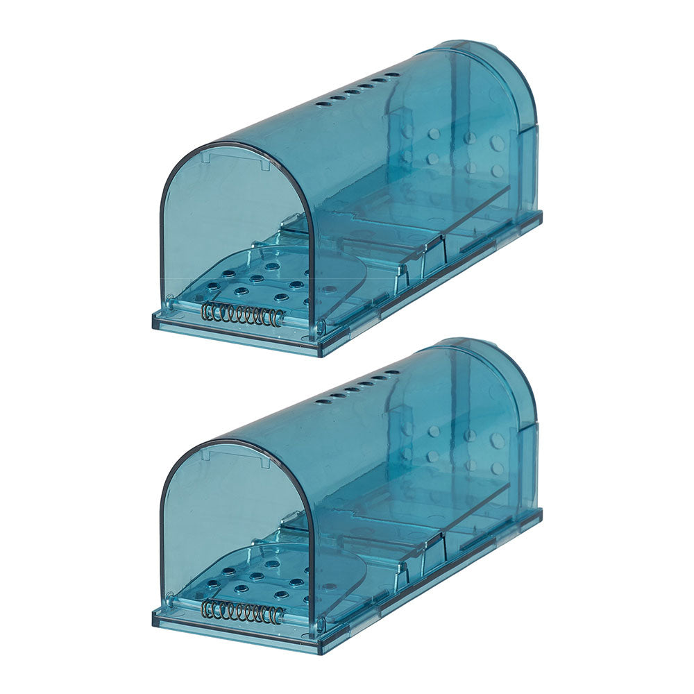 2 Pack Plastic Humane Mouse Trap Cages