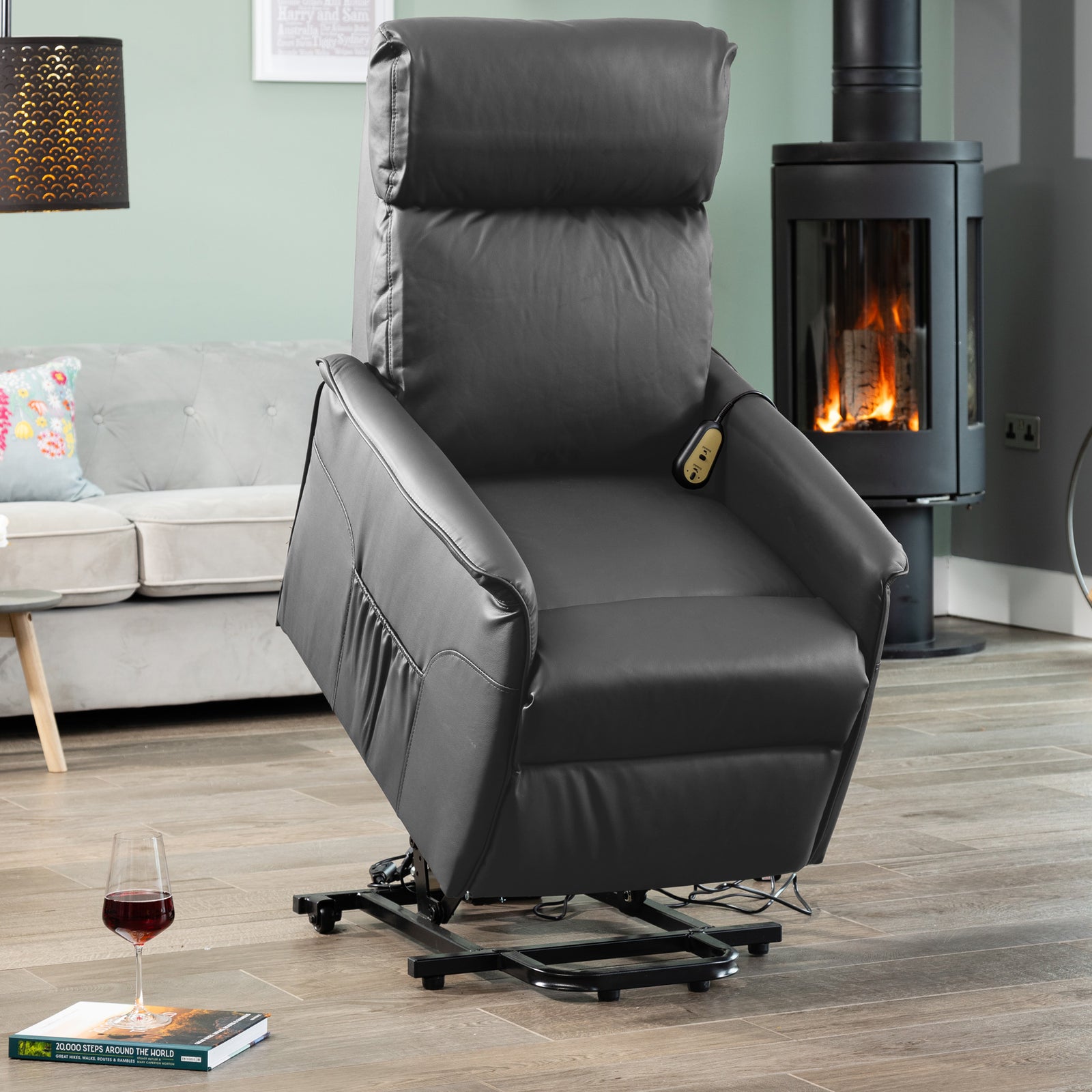 Townsend Electric Lift Assist Rise And Recline Chair | Grey
