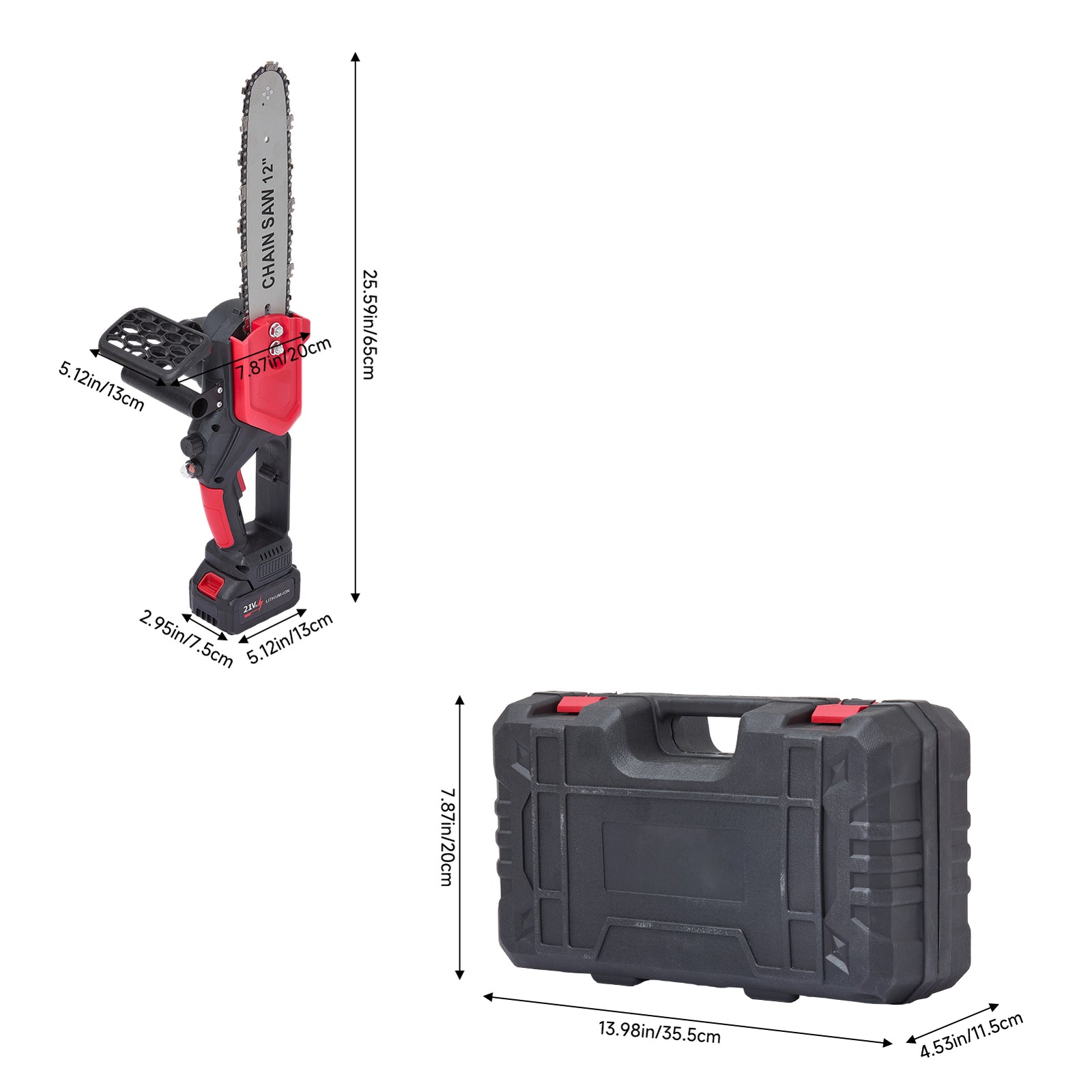 Breeins 12-inch Auto Oiling Cordless Electric Chainsaw Kit
