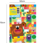 Hey Duggee Hey Duggee Gift Wrap, 4 Sheet 4 Tag, Bundle Official Product