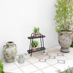 Modern Plant Stand 2 Shelf