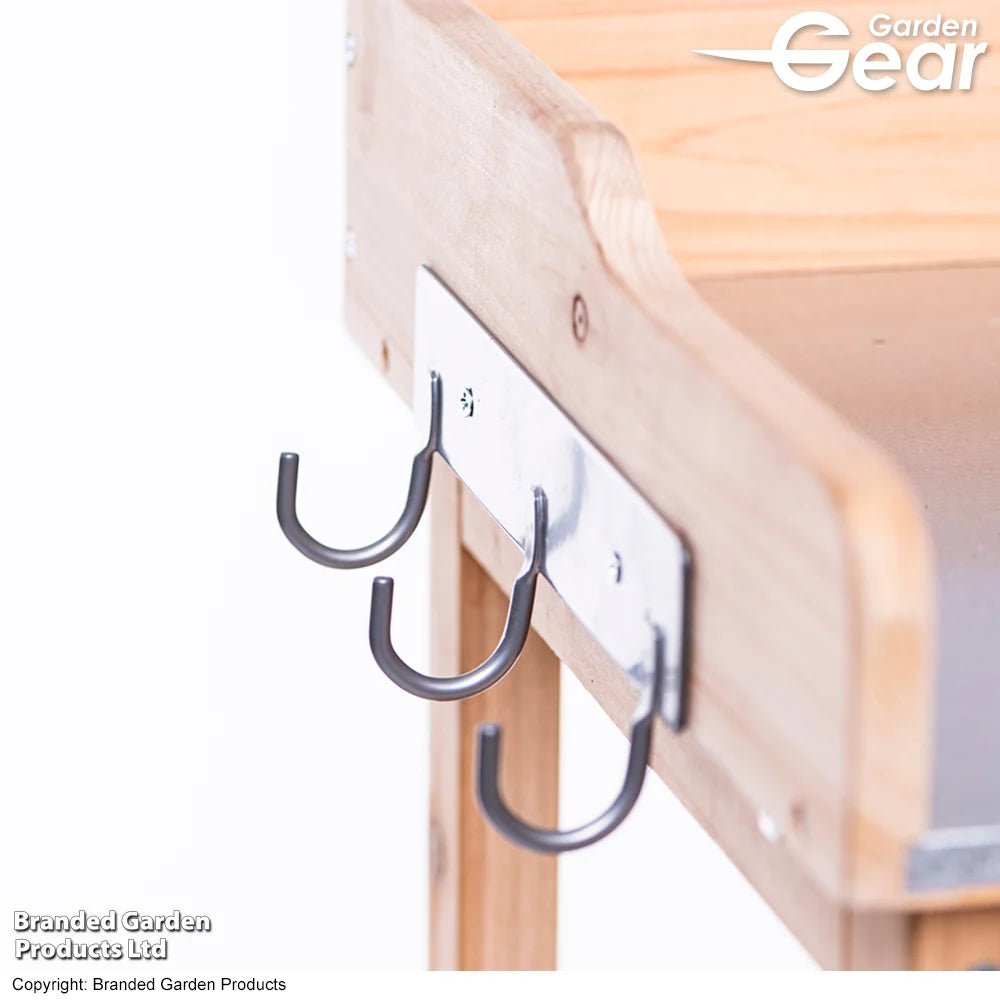 Garden_Gear Potting Bench With Galvanised Metal Work Top