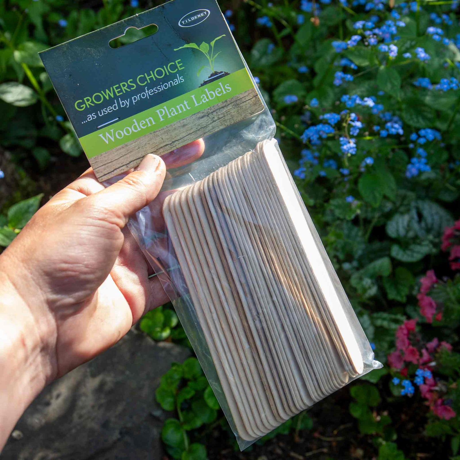Wooden Plant Labels 15cm - Biodegradable Garden Markers | 25 Seeds
