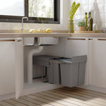 40l Recycle Waste Bin Kitchen Recycle Waste Bin Pull Abs