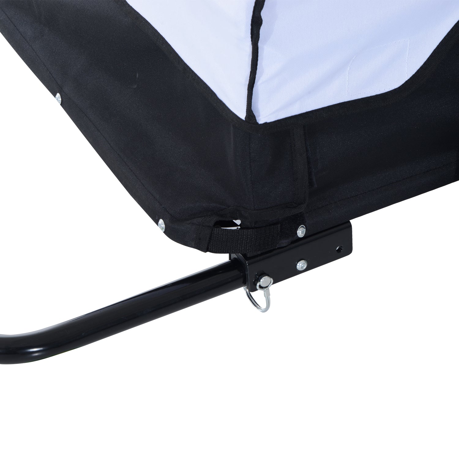 Bike Trailer Cargo Carrier With Hitch White/black
