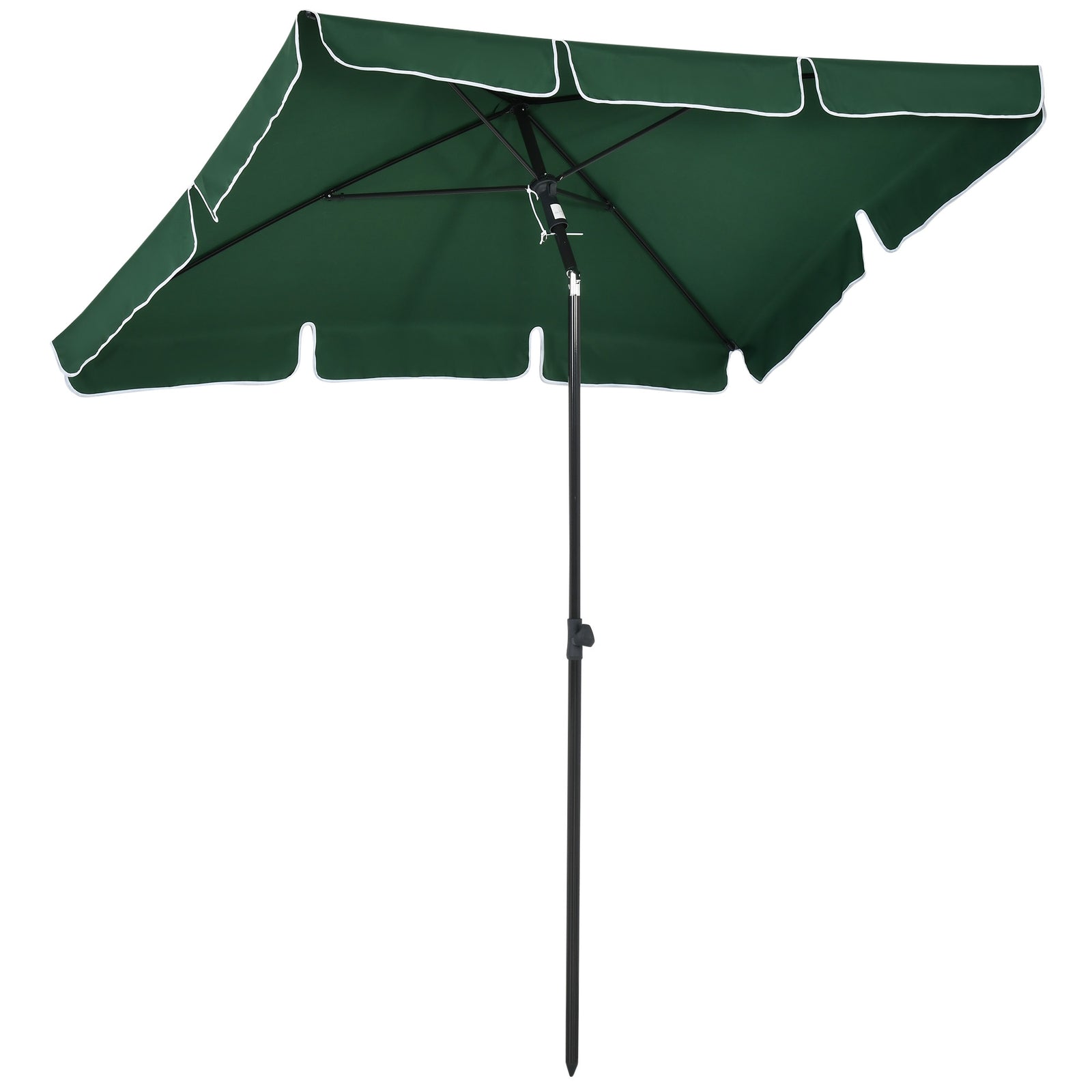 Aluminium Sun Umbrella 2x1.3m Parasol | Green