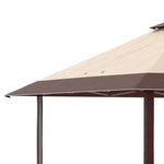 4 X 4m Outdoor Pop-up Canopy Tent Gazebo Adjustable Legs Bag | Coffee