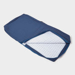 Quilted Cotton 2 Seater Orthopaedic Booster Cushion Cover | 50cm x 100cm | Navy Blue