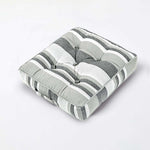 Morocco Striped Cotton Floor Cushion | 40cm x 40cm | Monochrome