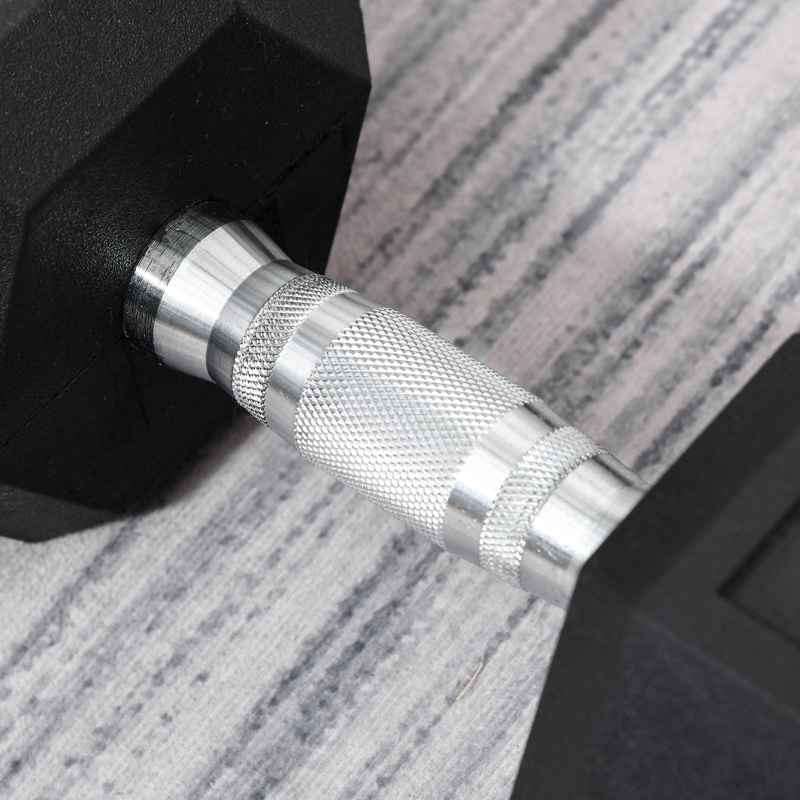 15kg Hex Rubber Dumbbell For Home Exercise | Black