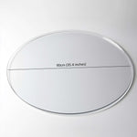 Pvc Round Table Protector Mat - Transparent | 90cm | Clear