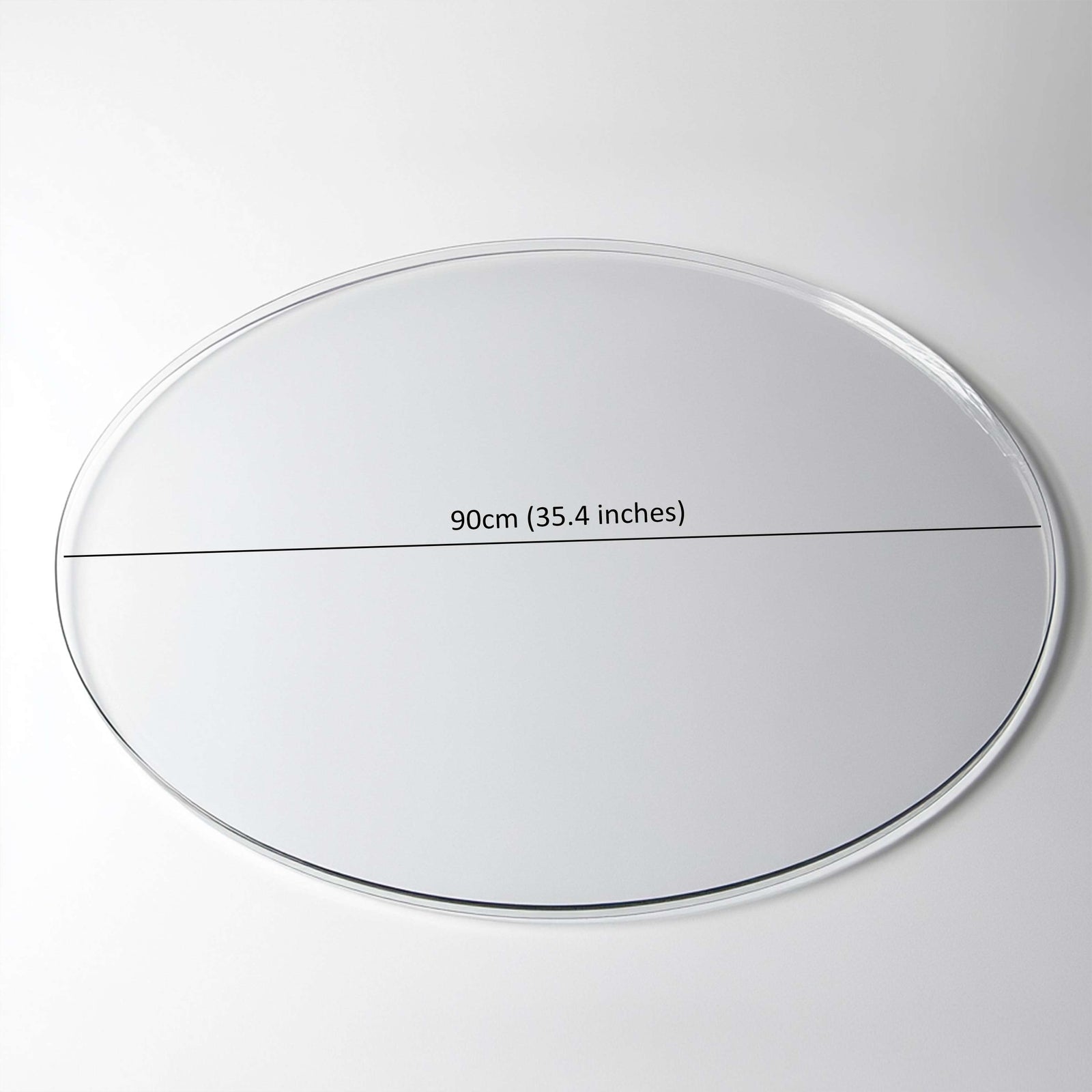 Pvc Round Table Protector Mat - Transparent | 90cm | Clear