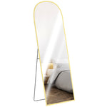 Full Length Mirror, 165x60cm, Arched, Free Standing | Gold