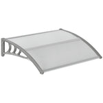 Door Canopy, Outdoor Rain Shelter, 100 X 75cm | White