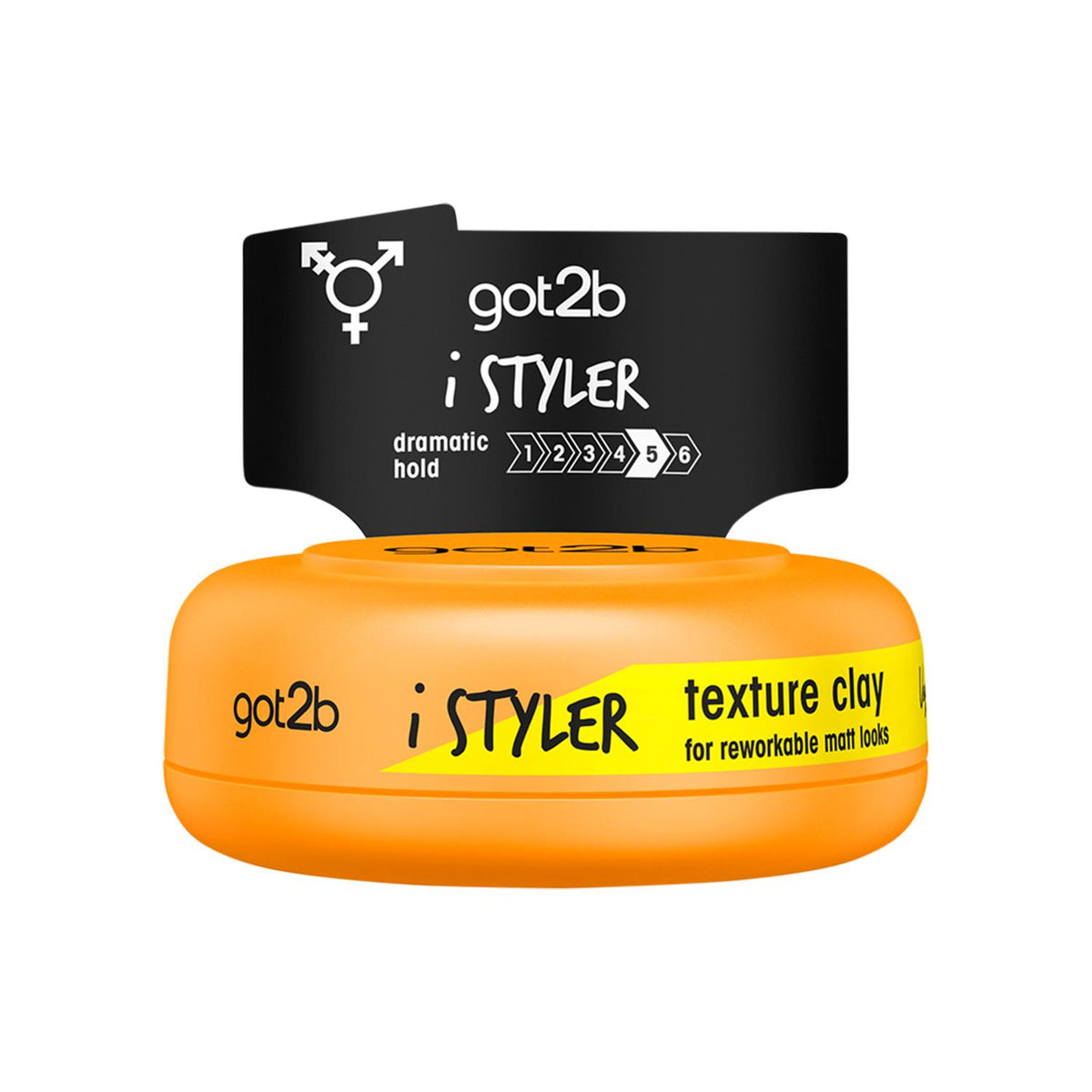 Istylers Texture Styling Hair Clay, Strong Hold And Matt Finish With Carnauba Wax, Multipack 6 X 75 Ml