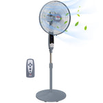 16" Oscillation Cooling Fan With Remote Adjustable Height | Grey