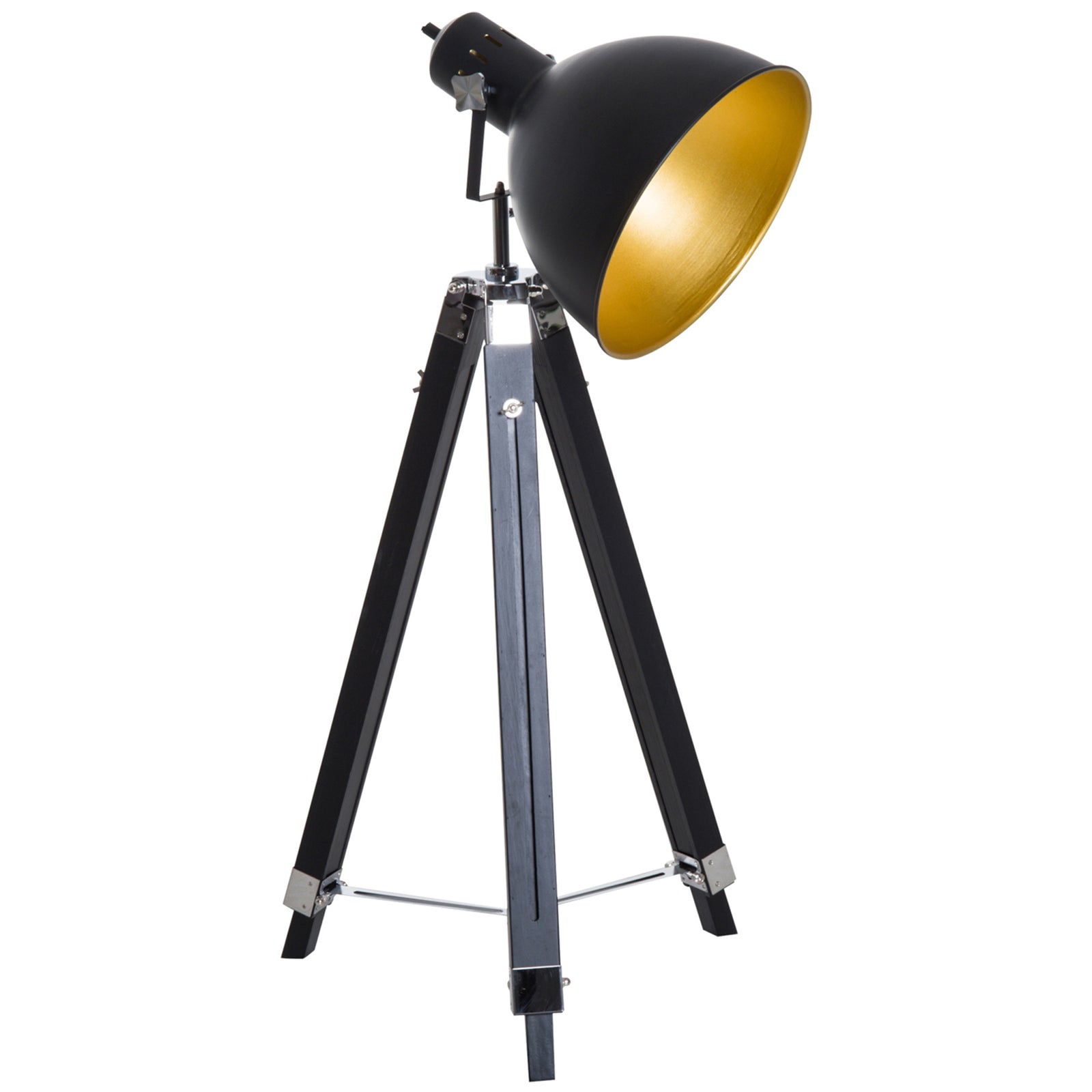 Stand Floor Lamp Tripod Light Livingroom Studio Dome Shade