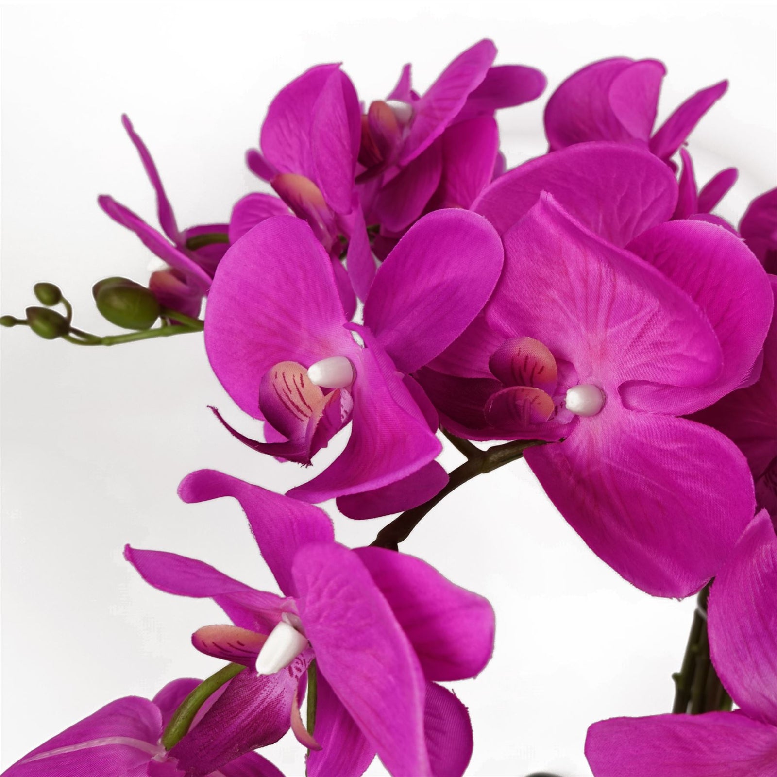 Artificial Deluxe Bush Orchid Pink 85cm Bush Orchid Lots Of Flowers Botanik