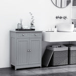 Bathroom Floor Storage Cabinet W/ 2 Drawers Door Cupboard | One Size