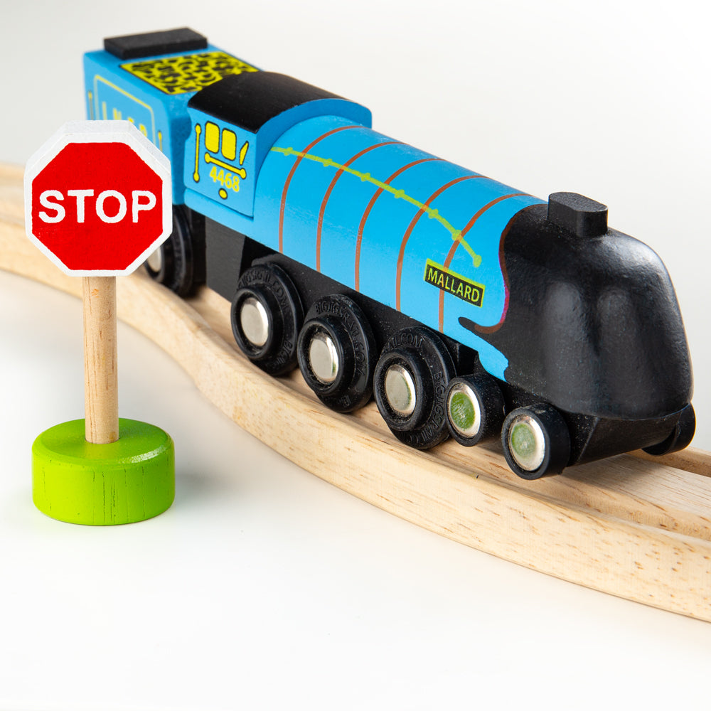 Wooden Replica of the Mallard Train Engine