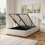 Ranson Fabric Ottoman Bed Frame | Double | Beige