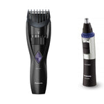 Er-gb37 + Er-gn30 Beard & Facial Hair Trimmer Set | Black