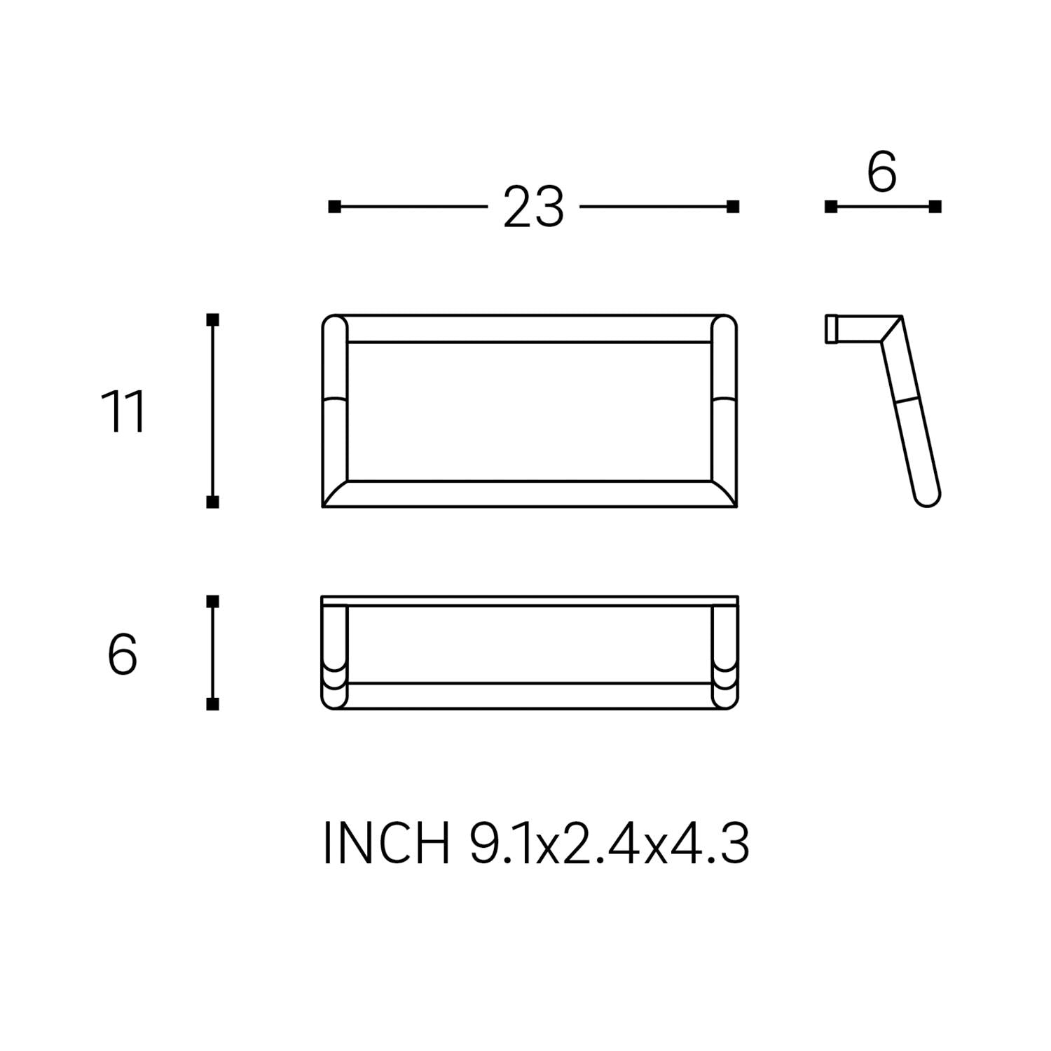 Towel Rack, Chrome, Micra Collection
