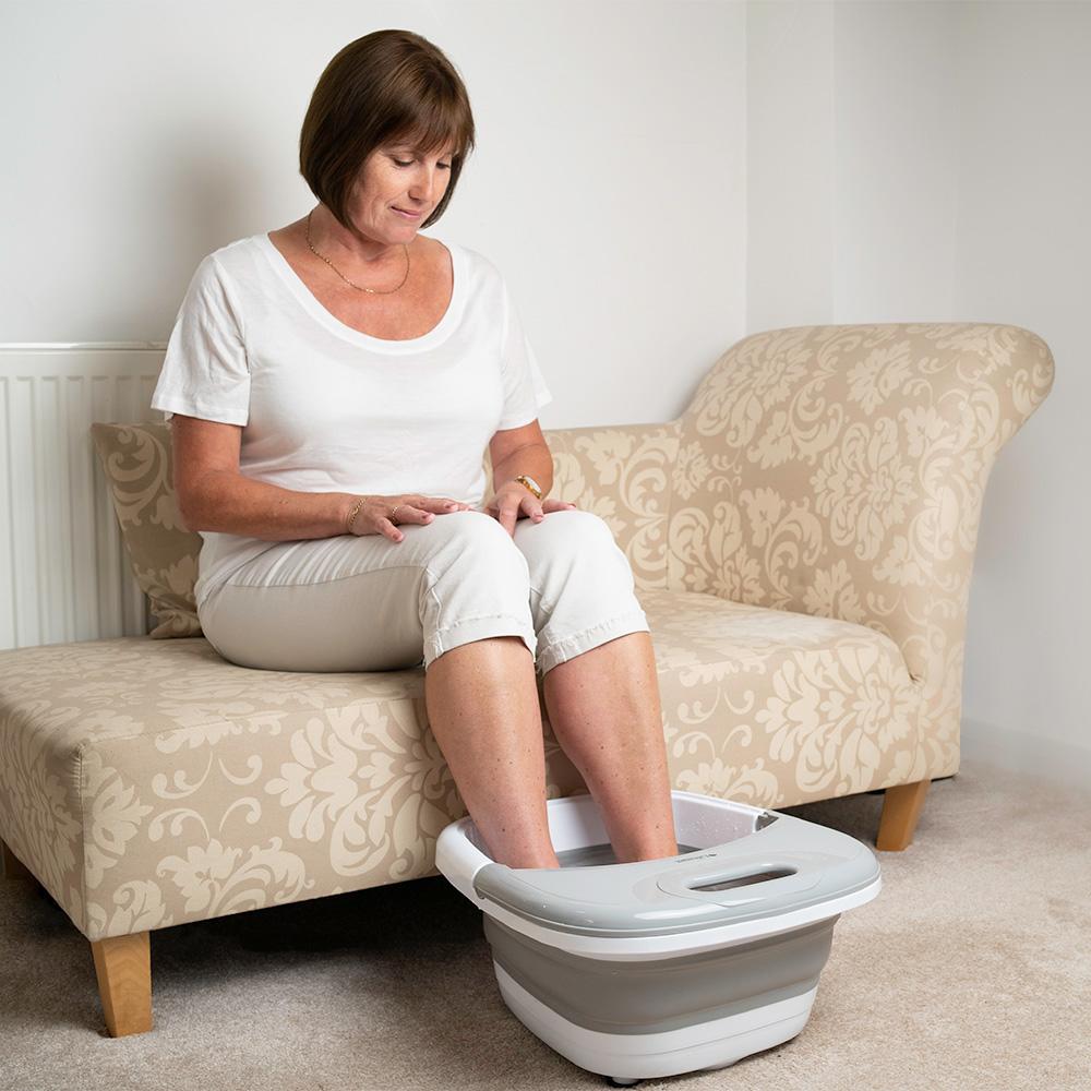 Foldaway Foot Spa, Heats To 40°c, Folds To 39x44x5cm
