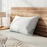 Bamboo Fiber Fabric Shredded Memory Foam Adjustable Medium Bed Pillows | Standard