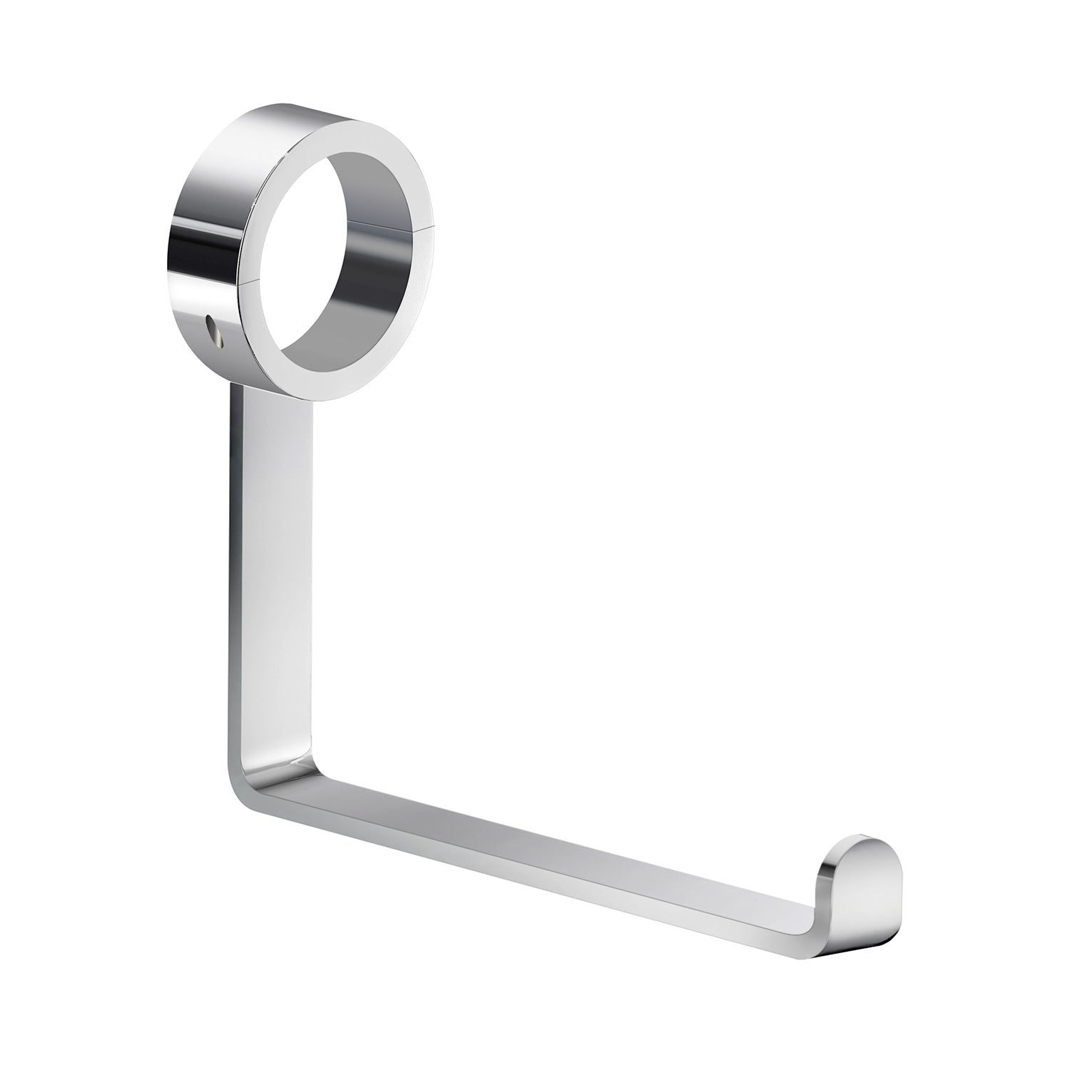 Chromed Stainless Steel Toilet Roll Holder For Grab Bar Rail | Chromed Stainless Steel