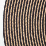 Handmade Woven Spiral Braided Rug | 120cm | Linen