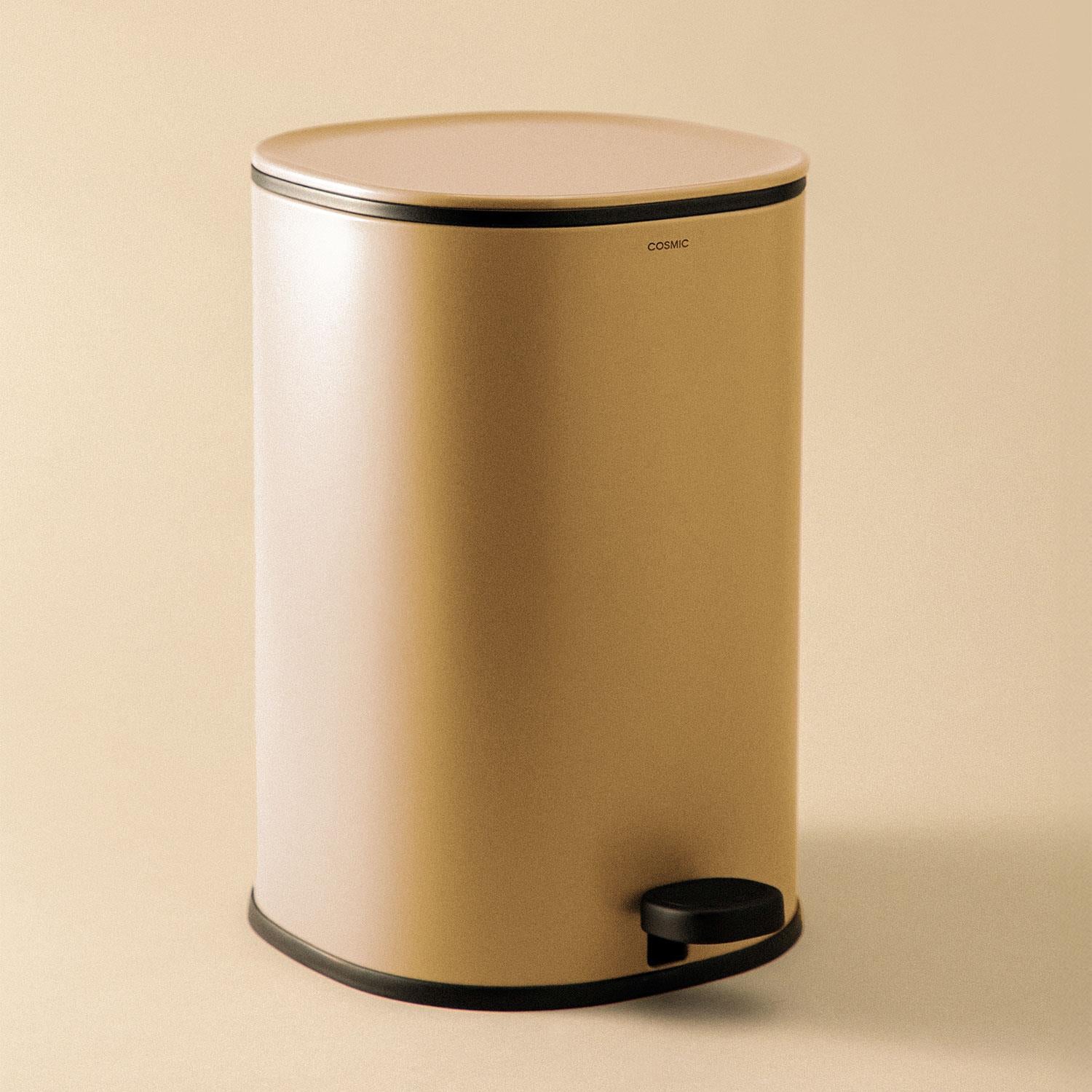 Bathroom Bin 5l, Pedal, Soft-close, Bucket, Essentials Collection | Tangerine