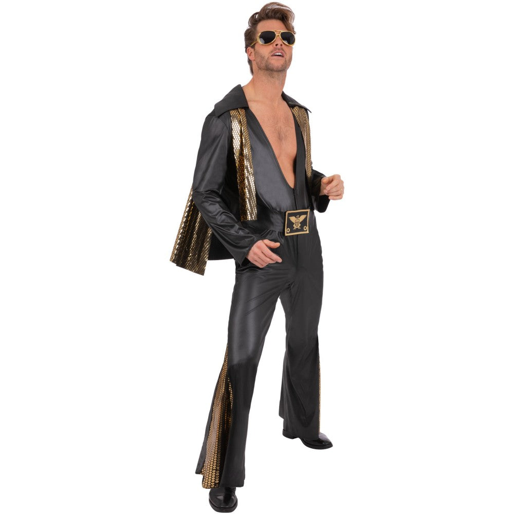 Elvis Black Jumpsuit | Large