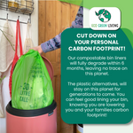 30 Litre Compostable Waste Bags | Set of 6 | Green