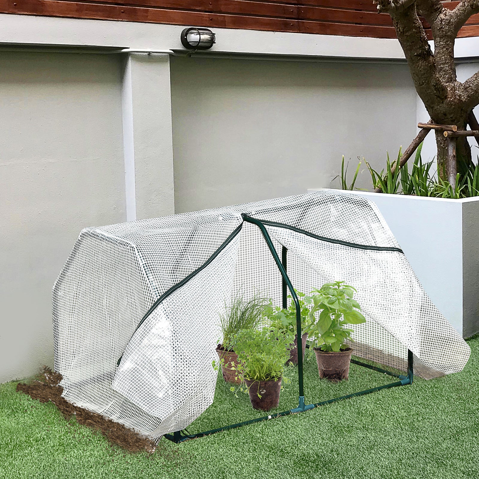 Mini Greenhouse Shelter Plant Shed 2ft