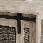 Dog Crate Furniture W/ Sliding Door, Walnut Brown | Large | Dark Brown