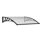 Clear Outdoor Door Canopy Window Awning With Drainage Channel 100/120/150/200cm W X 100cm D | 150cm | Clear