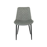 San Diego Marble Top Dining Table With Amelia Velvet Chairs | Grey