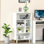 HOMCOM Bookcase Modern Bookshelf Display Cabinet With Cube