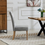 Set Of 2 Pienza Velvet Dining Chairs | Silver