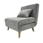 Joel Uno Single Chair Sofa Bed | One Size | Grey