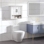 HOMCOM Bathroom Wall Cabinet, Medicine Cabinet W/ Adjustable Shelf, White